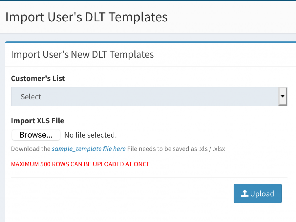 Import DLT Templates