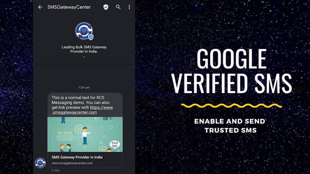 Enable Google Verified SMS
