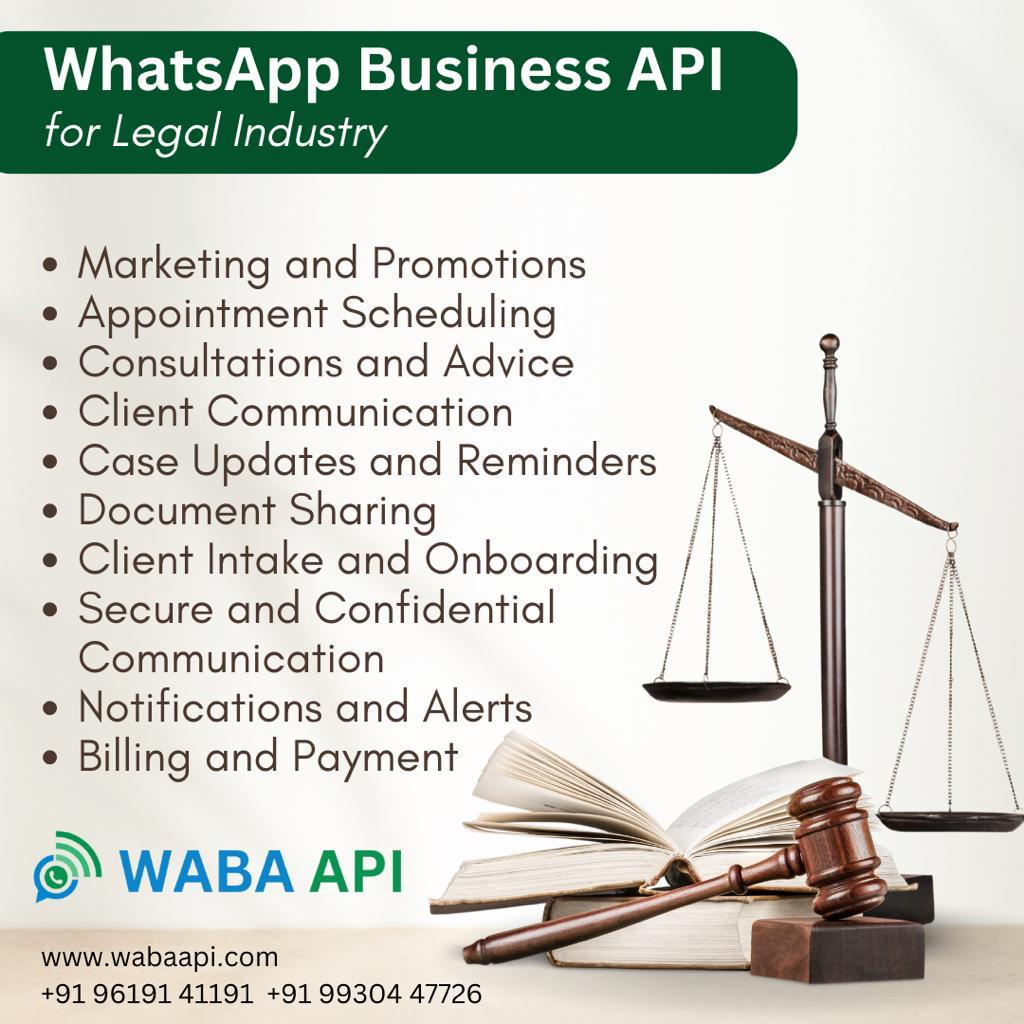 WhatsApp Business API for Legal Industry