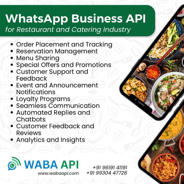 WhatsApp Business API Restaurant Catering Industry
