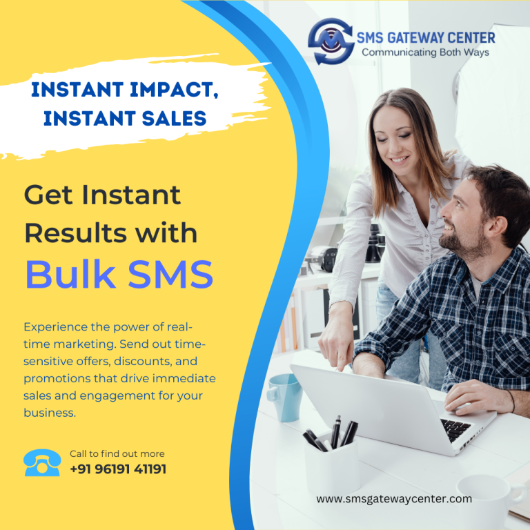 Drive Instant Sales and Engagement with Bulk SMS Marketing
