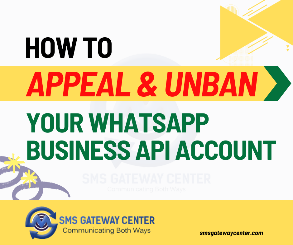 Appeal and Unban Your Whatsapp Business API