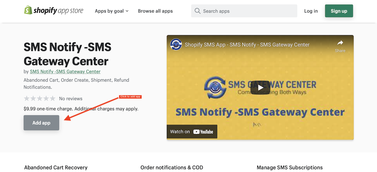 Shopify Add App